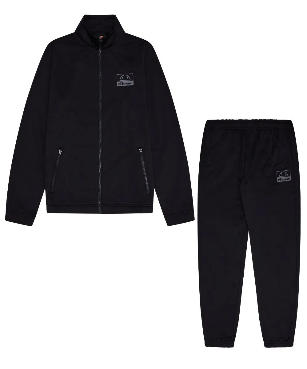 Black Ellesse Kartoni Tracksuit Jacket Set